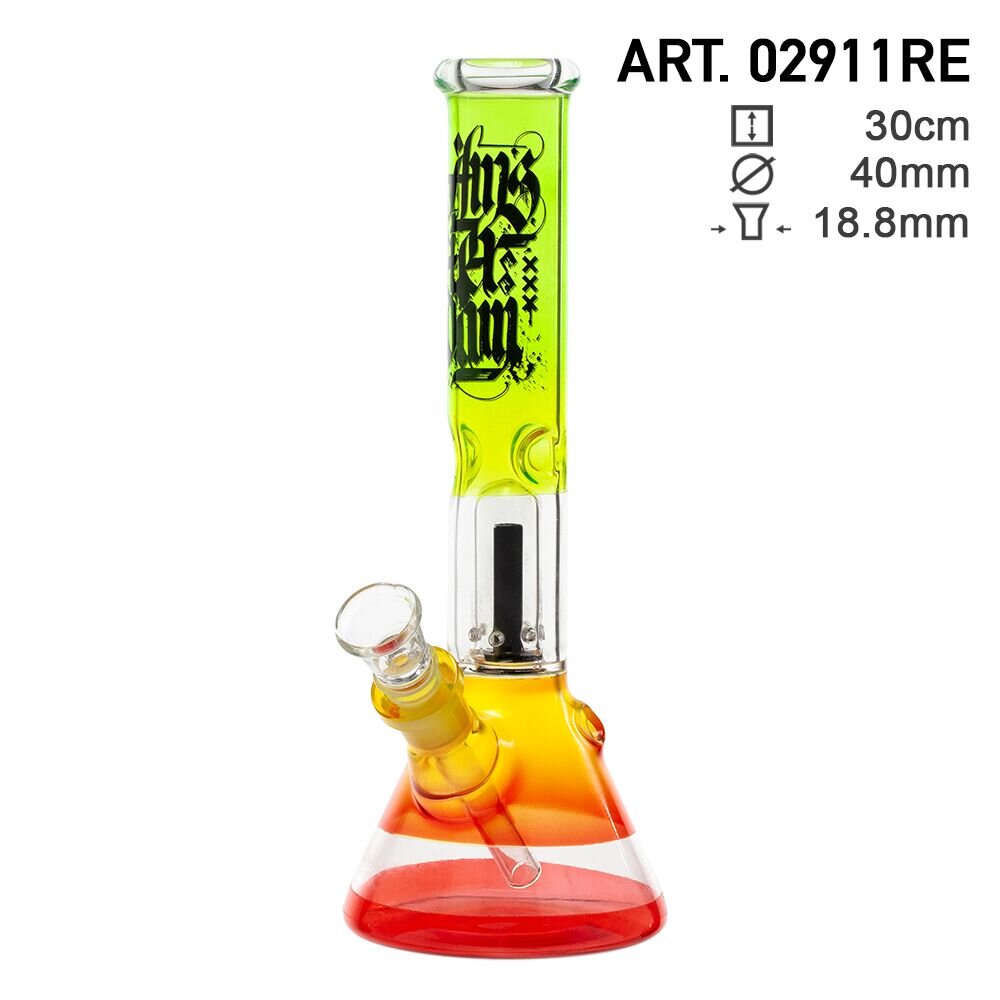 Amsterdam Beaker Base Ice Bong with Dome Percolator