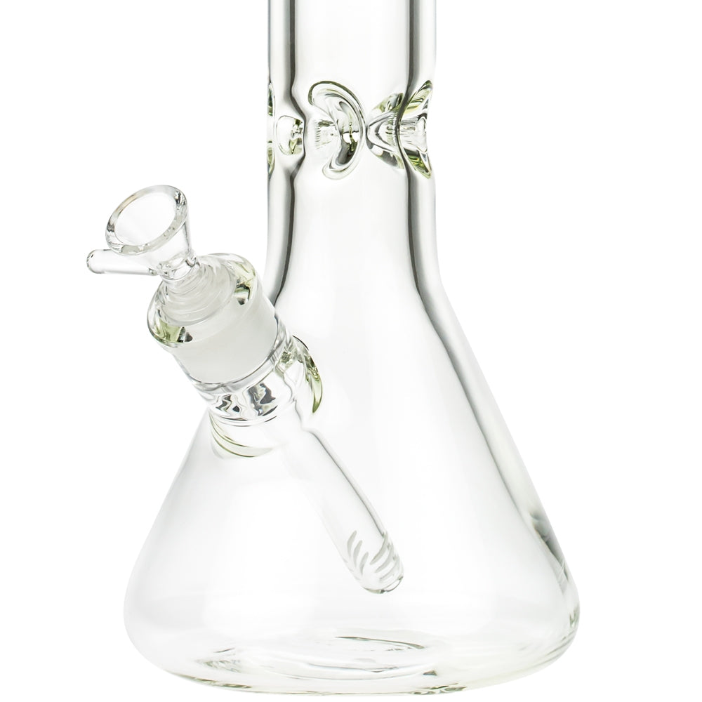 Black Leaf Beaker Base 9mm Glass Ice Bong | 40 cm - Close Up