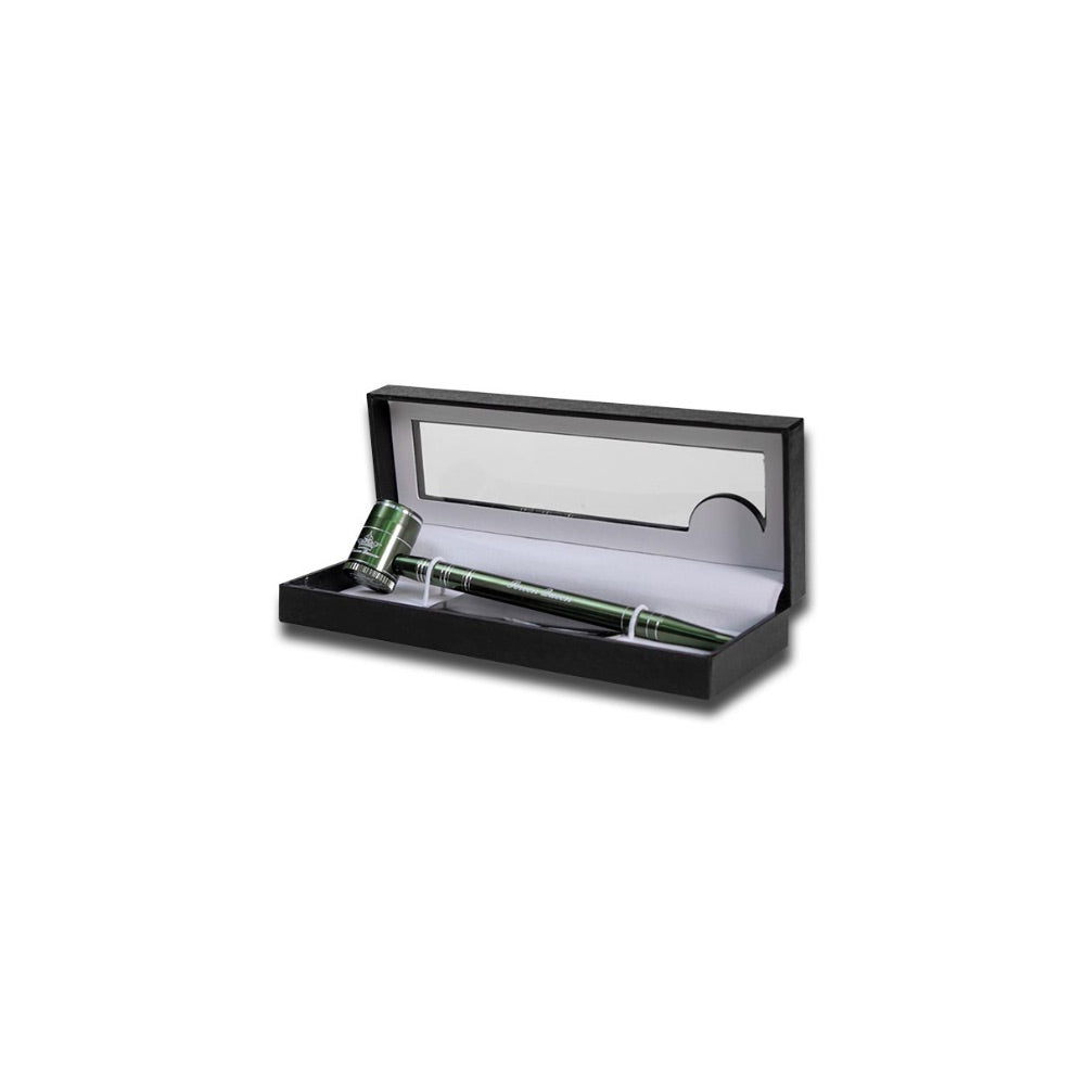 The Screen Queen Pipe - Anodized Aluminum Screenless Hand Pipe | Green | open box