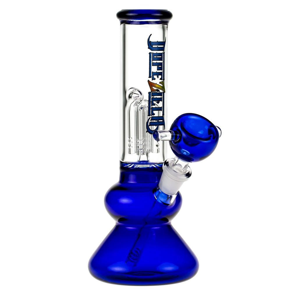 Dopezilla Glass Tokyo Dope Beaker Ice Bong with Tree Perc | Blue
