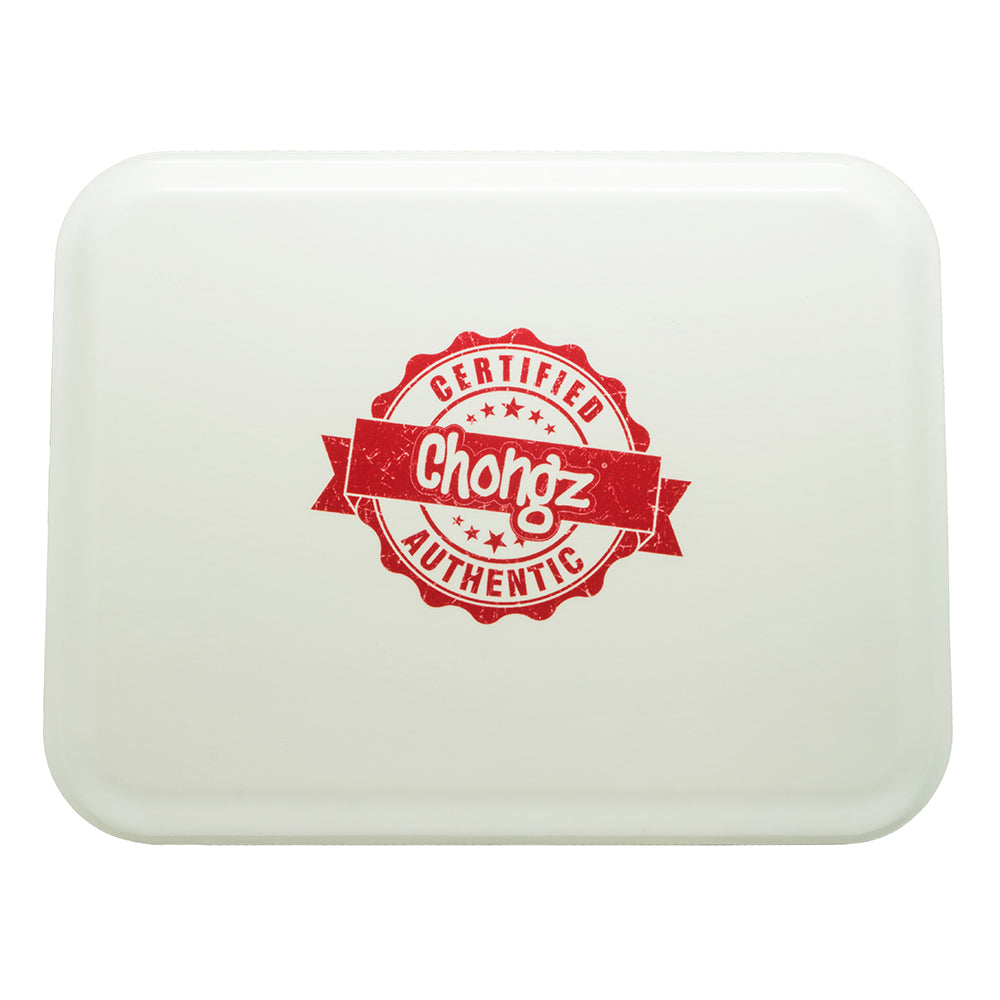 Chongz Compressed Wood Rolling Tray | Rasta - Back View