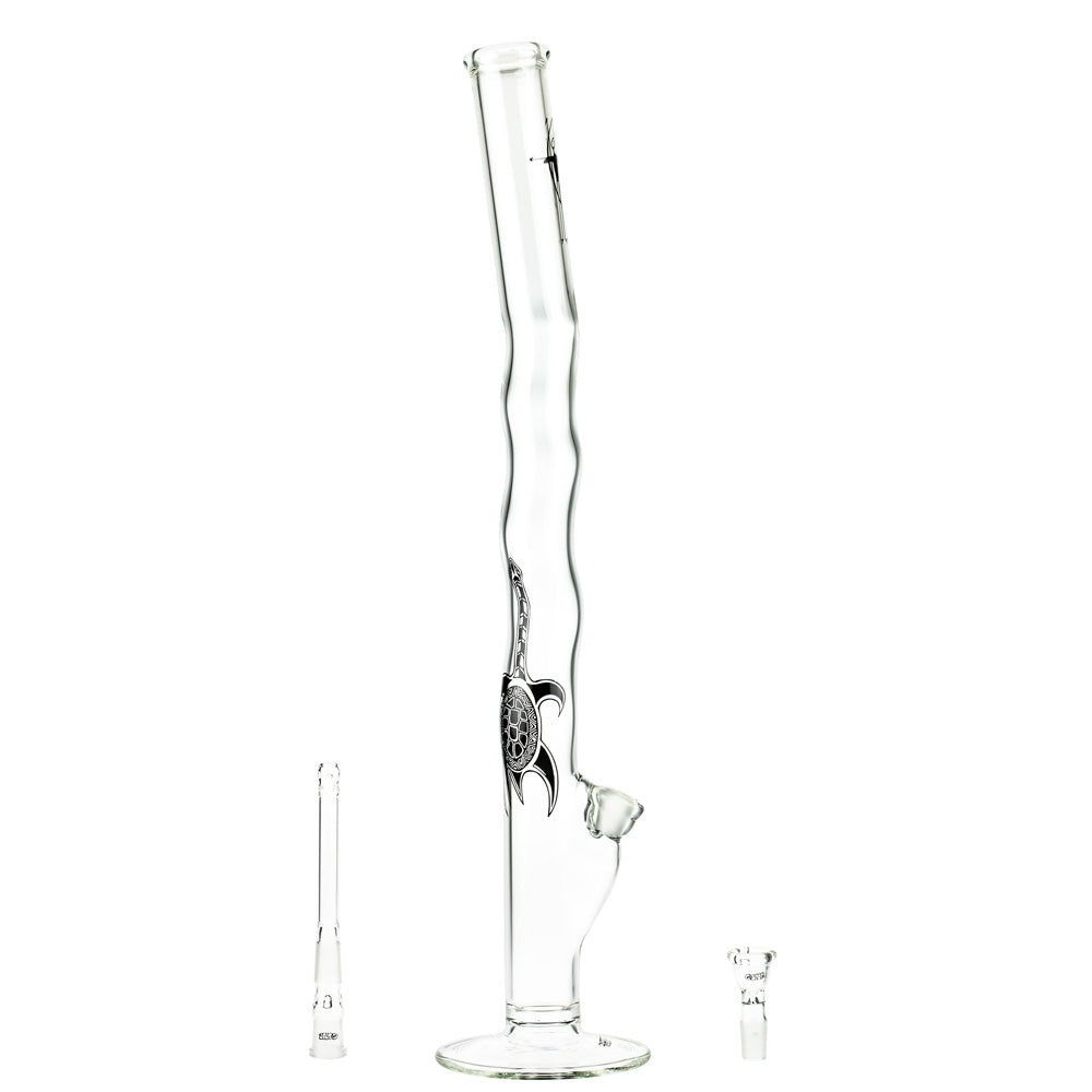 G-Spot Glass Large Aboriginal Bong with Solid Tank Joint | 60 cm - Diffuser Downstem and Herb Bowl Included