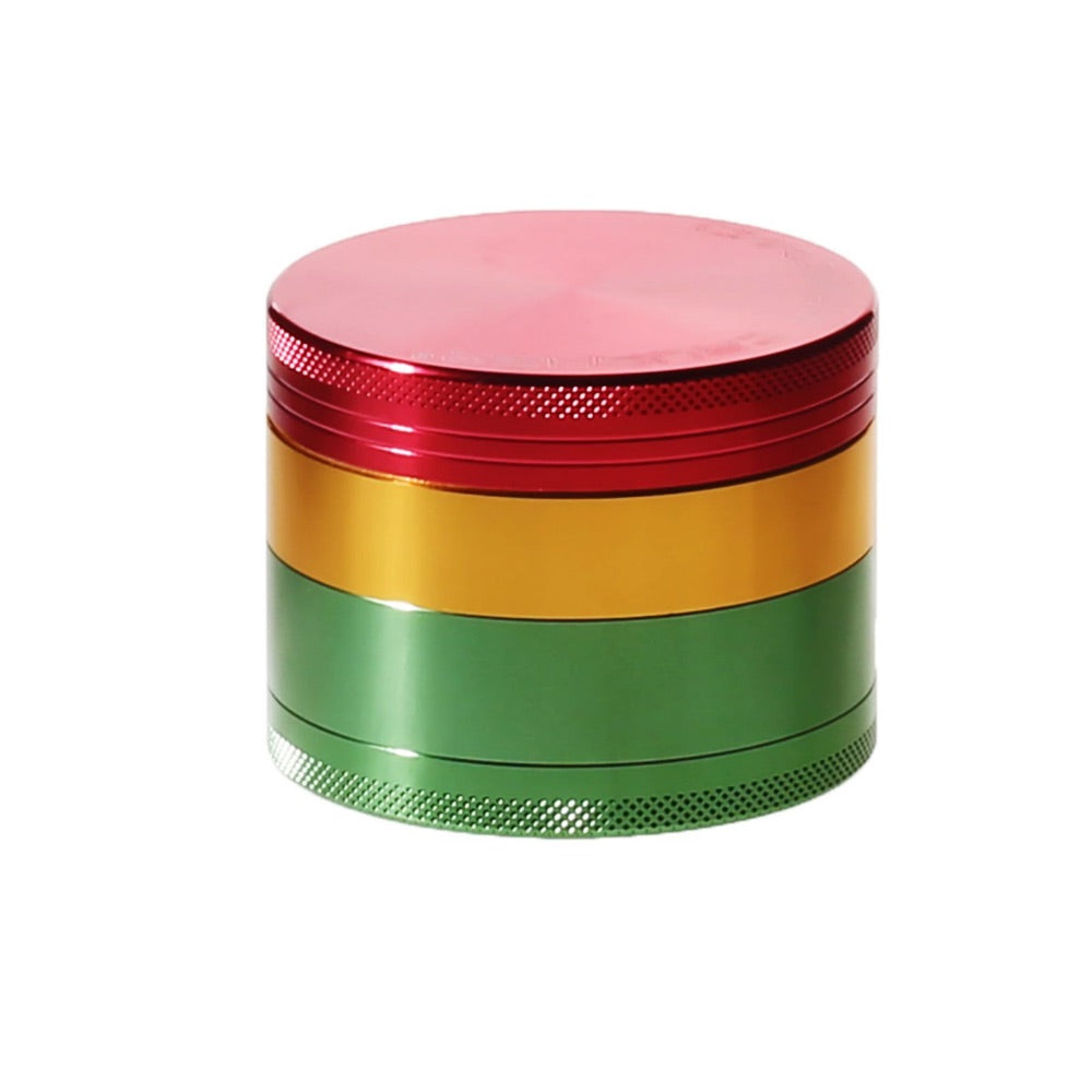 Aluminum 4-Part Herb Grinder with Pollen Screen and Magnetic Lid