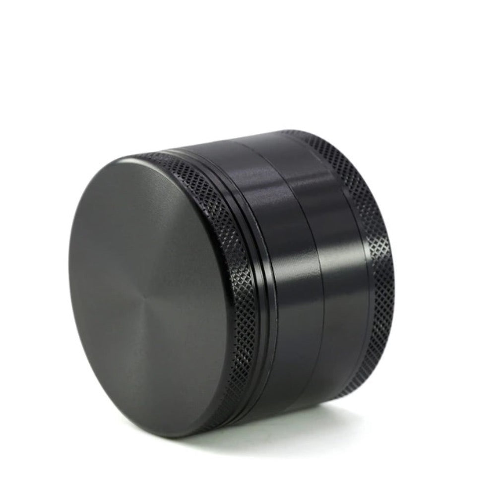 Aluminum Herb Grinder with Pollen Screen and Magnetic Lid | 40mm | Silver