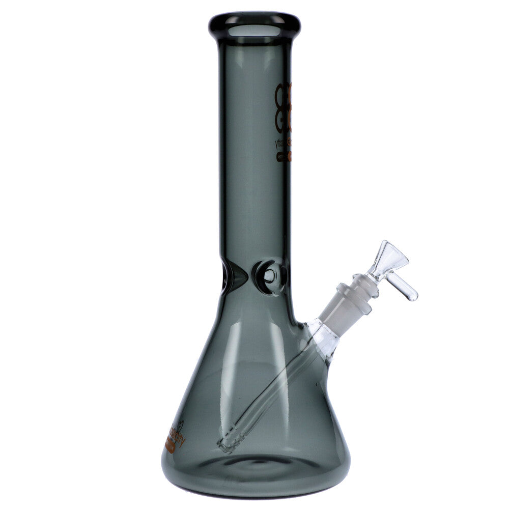 Glasscity Limited Edition Glass Beaker Ice Bong | Black | Small | side view 5