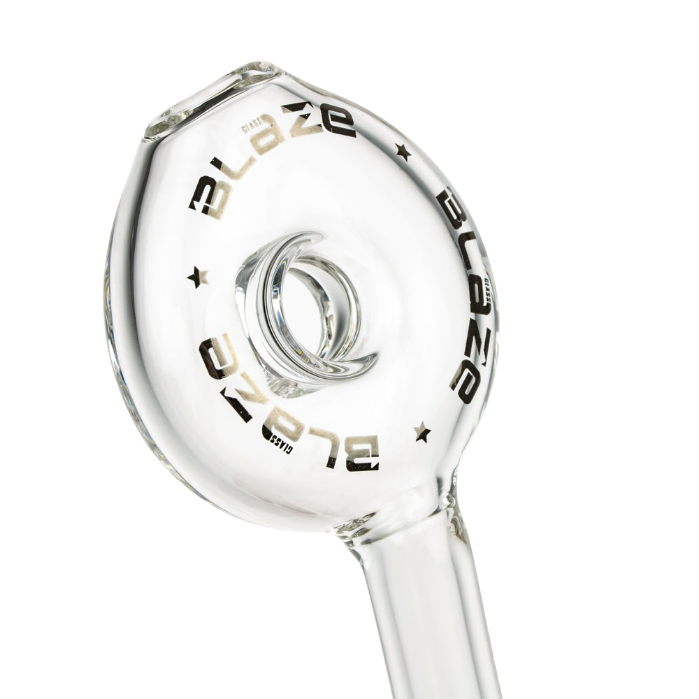 Blaze Glass Concentrate Oil Bubbler with Showerhead Diffuser | Amber - Circular Mouthpiece