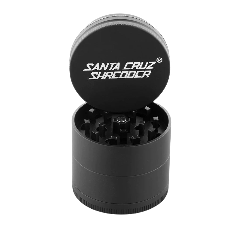 Santa Cruz Shredder Aluminum Herb Grinder | Medium | 4-Part | Grey