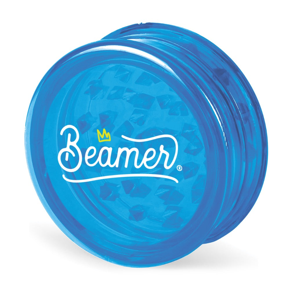 Beamer 63mm Crown Logo Design Virgin Acrylic Grinder | Blue