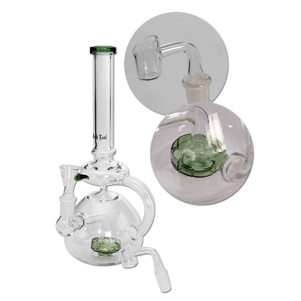 Black Leaf Bubble Recycler Hybrid Dab Rig | Green