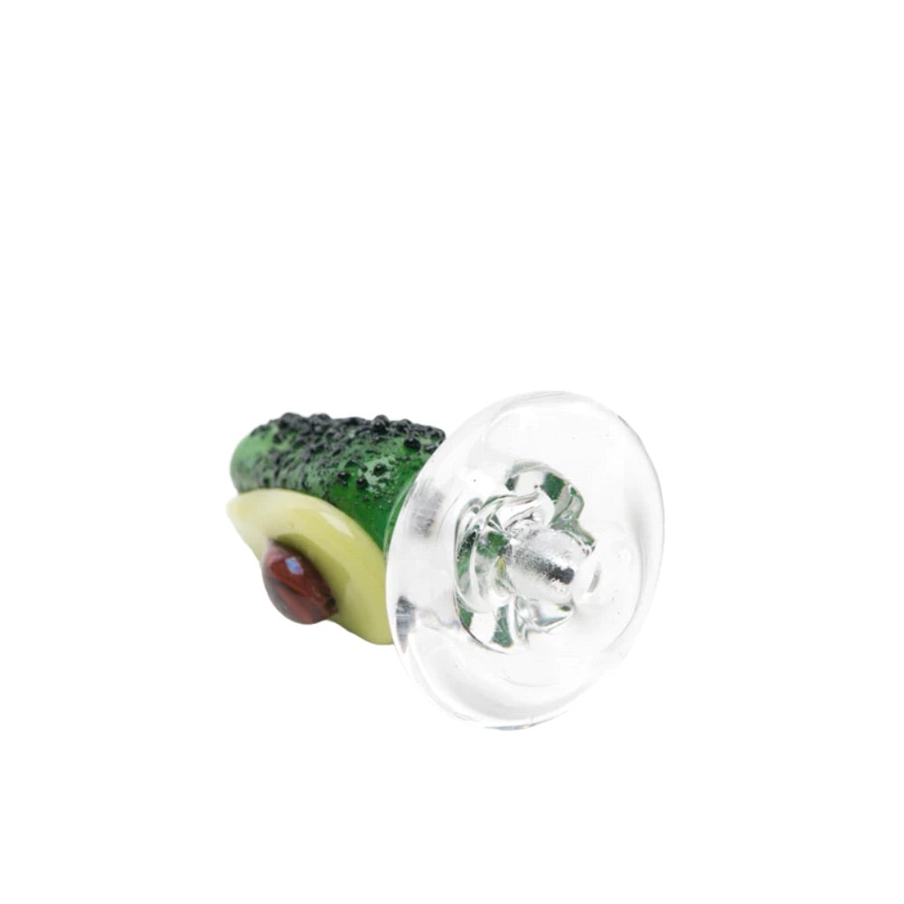 Empire Glassworks Avocadope Puffco Peak Carb Cap | bottom view