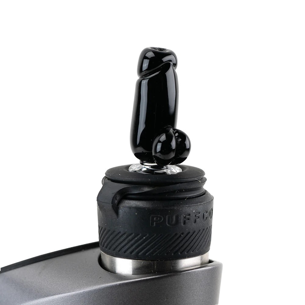 Empire Glassworks Black Phallus Puffco Peak Pro Carb Cap | in Puffco Peak Pro