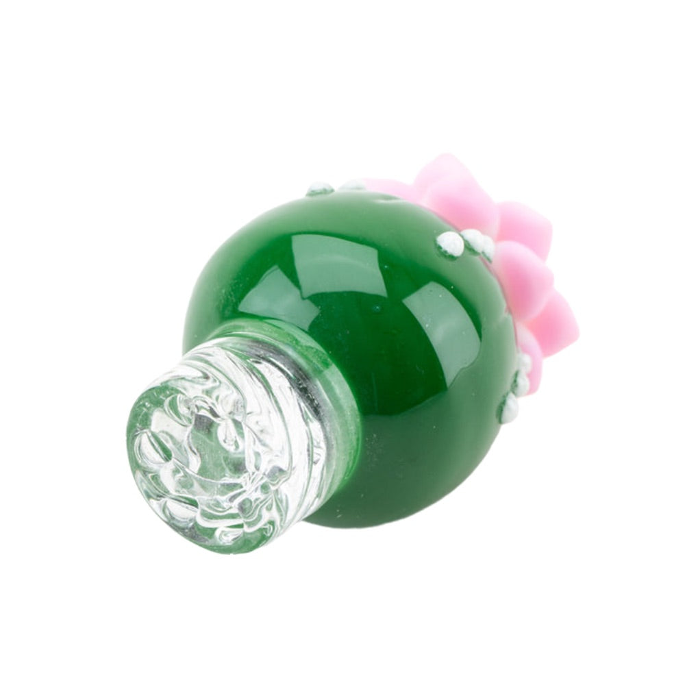 Empire Glassworks Spinner Cap with Terp Pearl | Peyote | bottom view