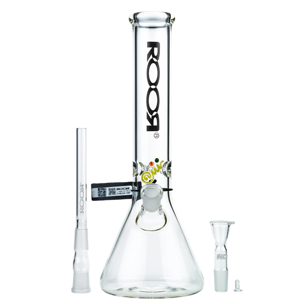 ROOR Little Sista 5.0mm Bong | 35cm | 18.8mm | Ice Notches | disassembled