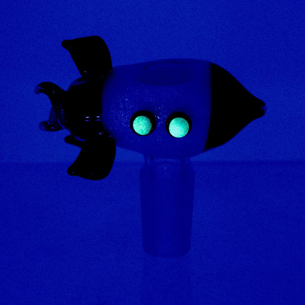 Empire Glassworks Space Cruiser Bowl Piece | glow in the dark