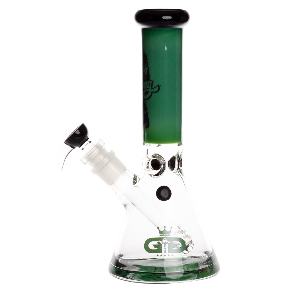 Grace Glass Cheech & Chong Beaker Base Bong | Green | side view 2