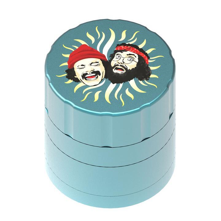 Cheech & Chong’s 40th Anniversary 4-Part Aluminum Herb Grinder | Black