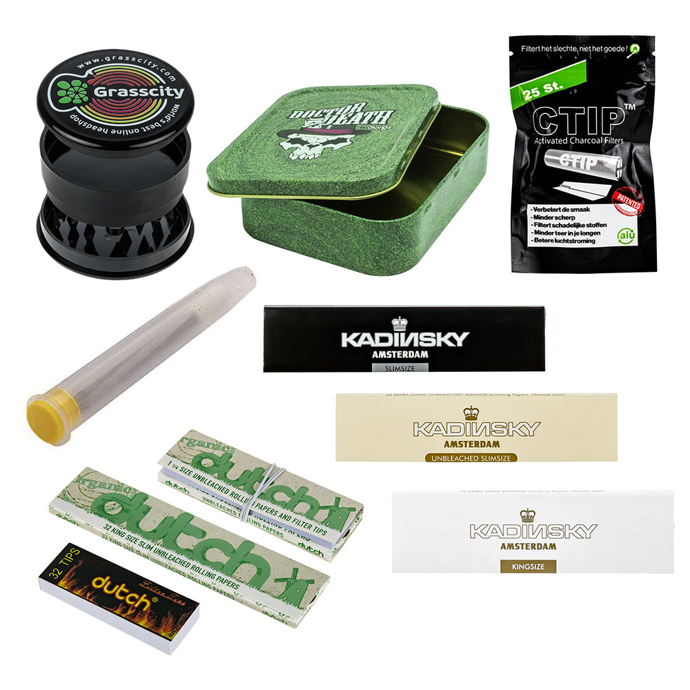 Grasscity Crazy Combo Deal | Amsterdam Blunt Starter Kit | Green Leaf