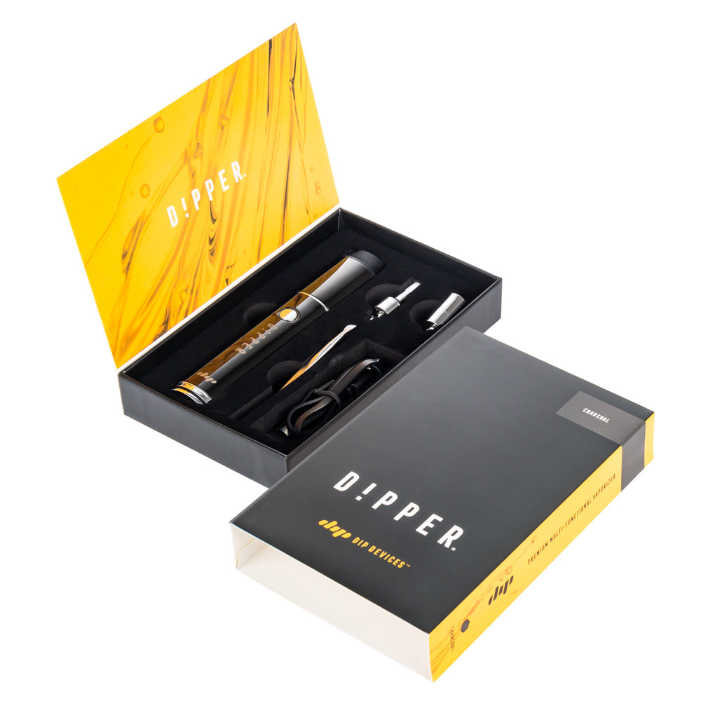 Dip Devices Dipstick Dipper Wax Vaporizer Pen | Charcoal - Box