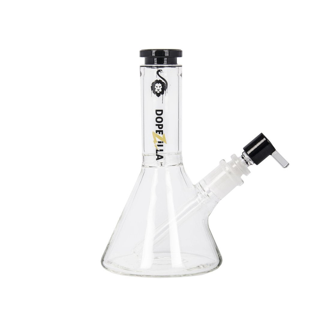 Dopezilla Chimera Beaker Ice Bong | 8 Inch | Black | Side View 1