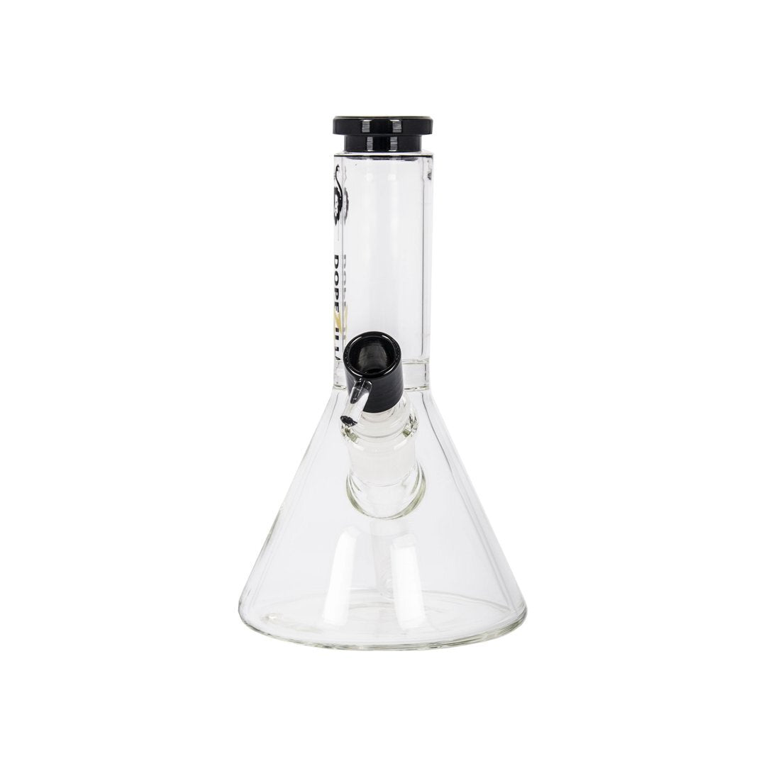 Dopezilla Chimera Beaker Ice Bong | 8 Inch | Black | Front View