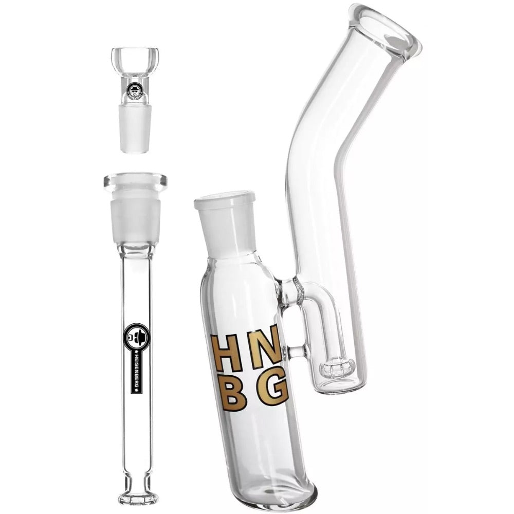 Heisenberg Double Bubble Bong 3.0 HNBG Gold | disassembled