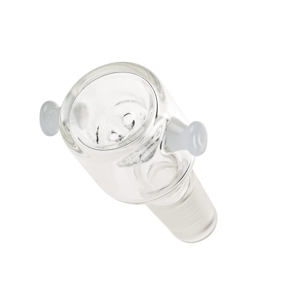 Glass Herb Bowl with Built-in Screen | Side View 2