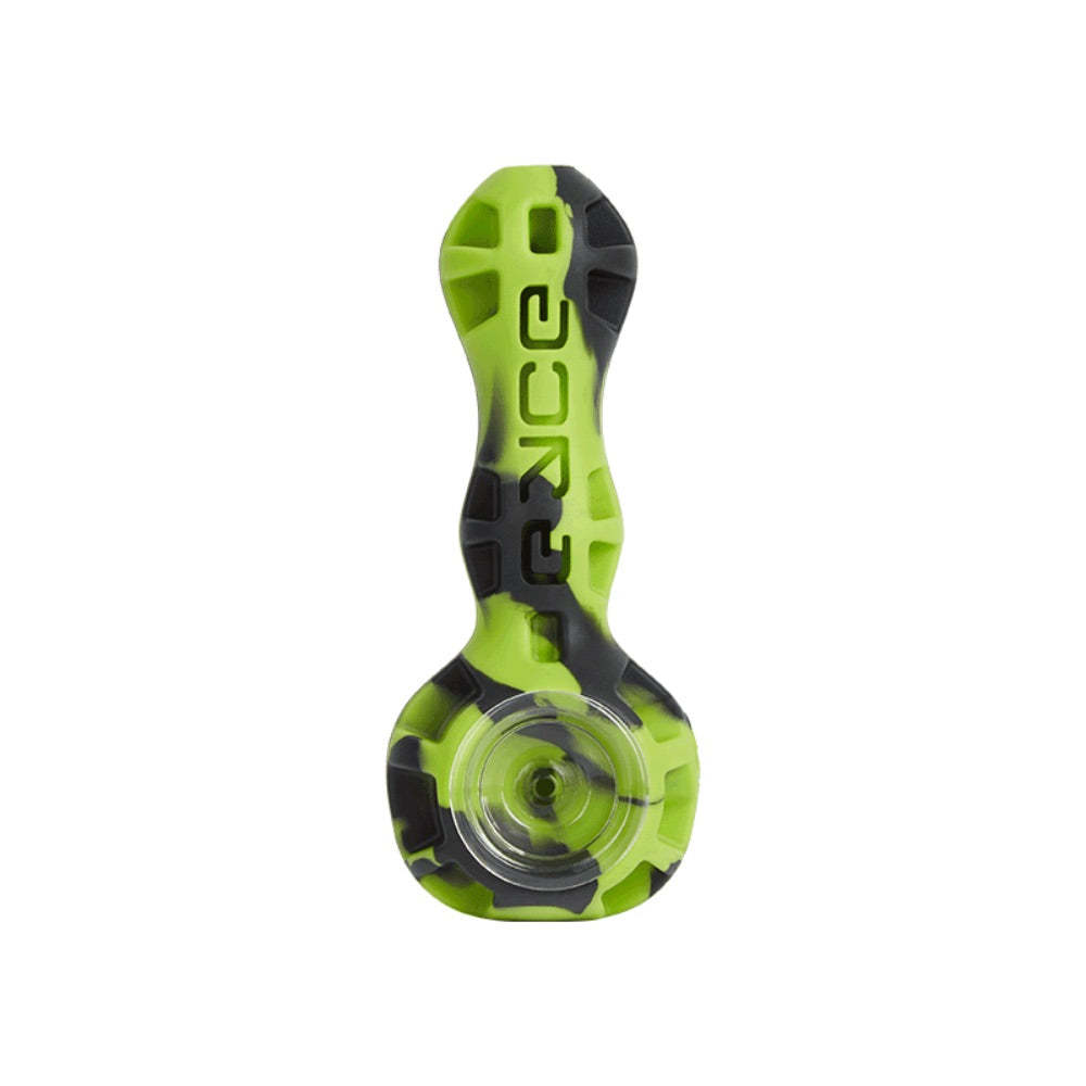 EYCE Hybrid Silicone and Glass Spoon Pipe | Creature Green