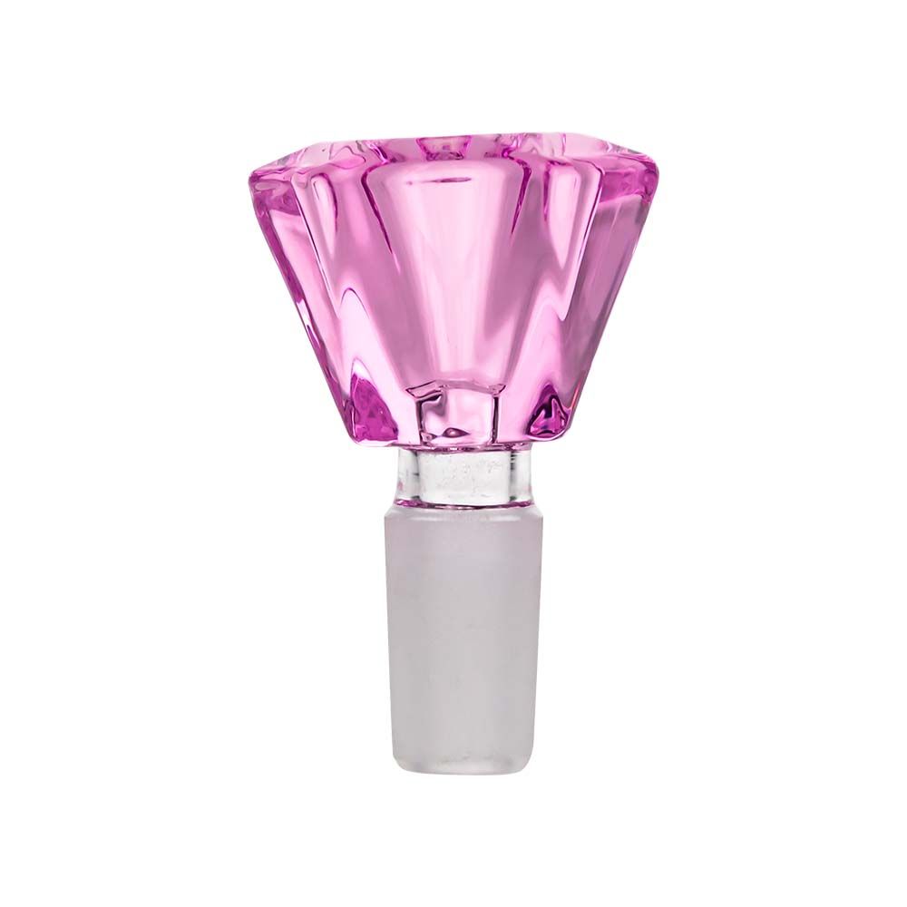 Colored Glass Diamond Shaped Herb Bowl | Male Joint