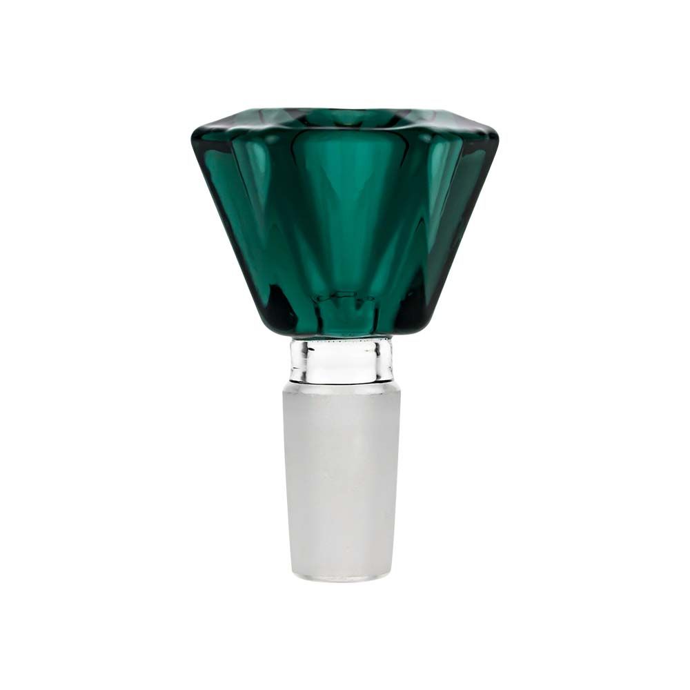 Colored Glass Diamond Shaped Herb Bowl | Male Joint