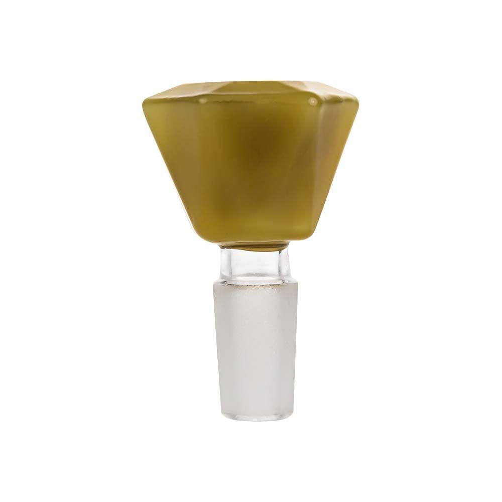 Colored Glass Diamond Shaped Herb Bowl | Male Joint