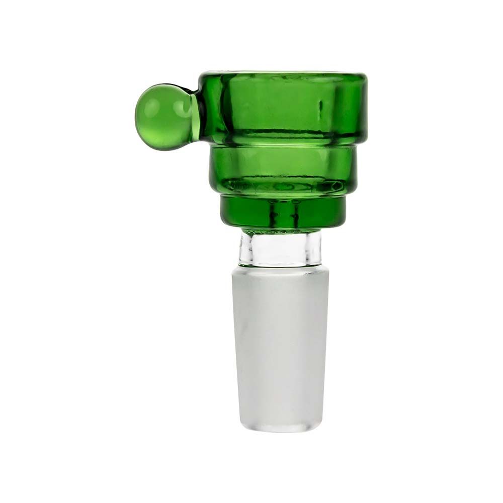 Colored Glass Herb Bowl with Marble Handle | Male Joint