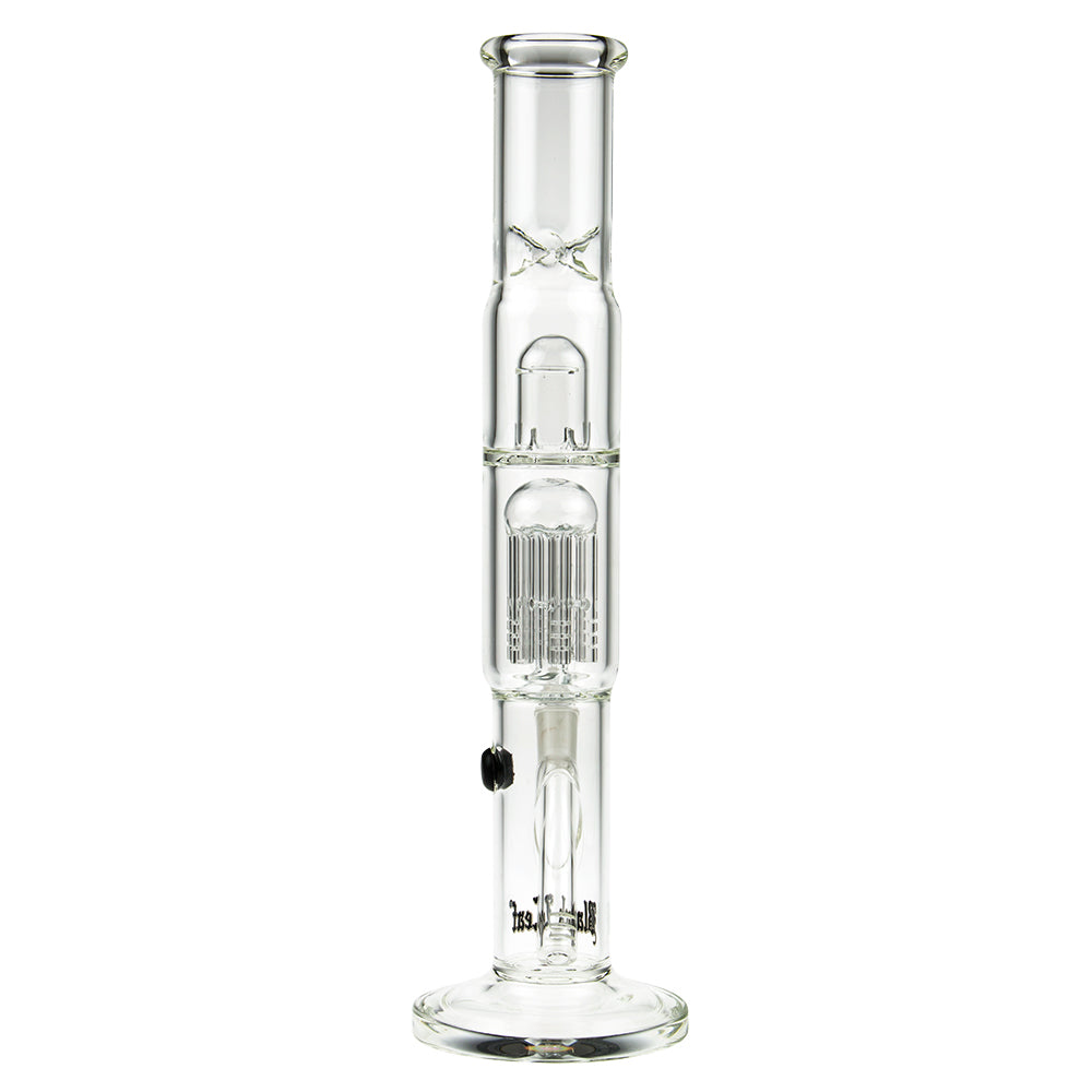 Black Leaf - ELITE Cylinder 6-arm Perc Bong with Carb Hole - Back View