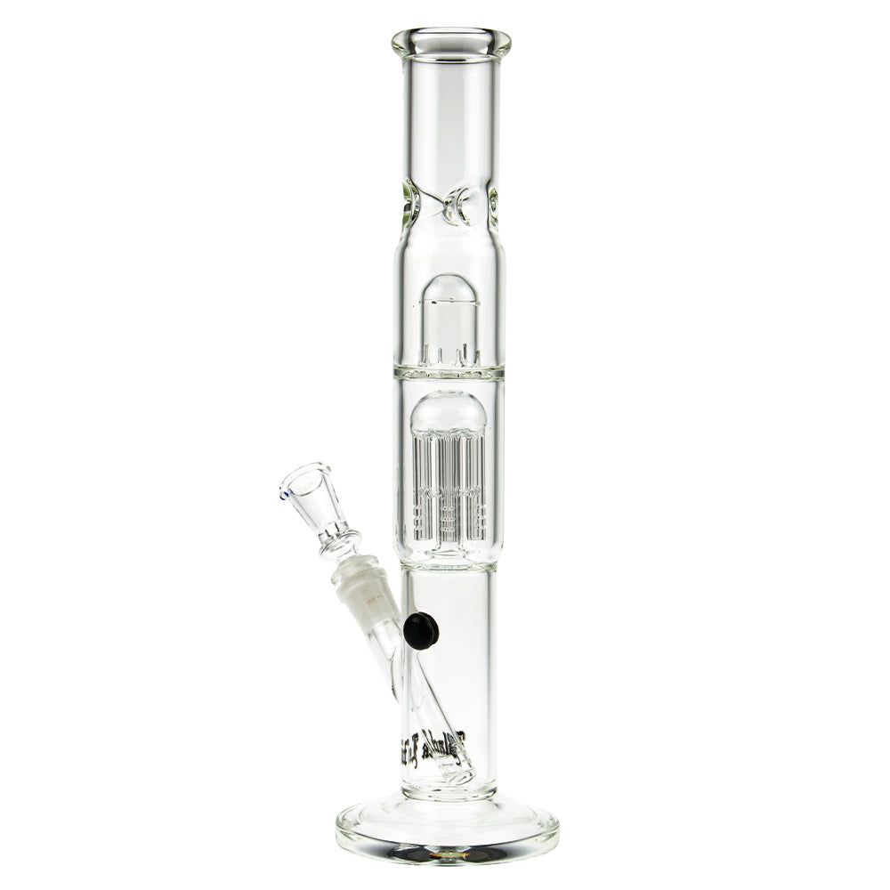 Black Leaf - ELITE Cylinder 6-arm Perc Bong with Carb Hole - Side View 4