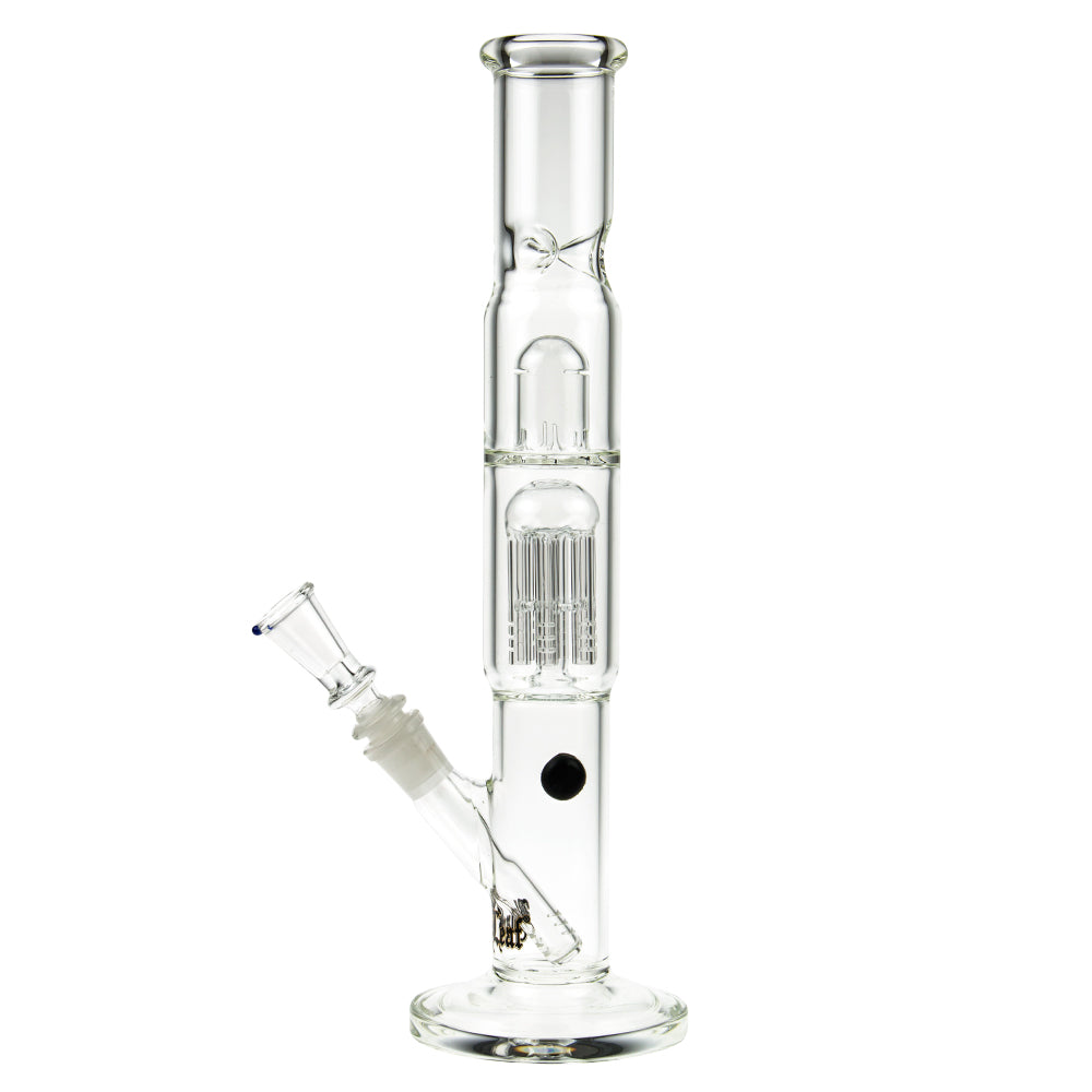Black Leaf - ELITE Cylinder 6-arm Perc Bong with Carb Hole - Side View 3
