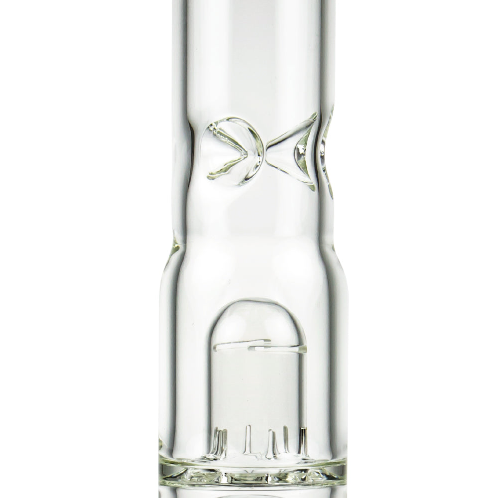Black Leaf ELITE Beaker Base 6-Arm Perc Ice Bong | No Carb Hole - Ice Notches and Splash Guard
