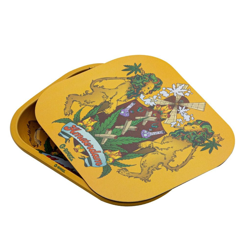 G-Rollz Canna Lion Magnet Cover For Rolling Tray | Small | side view