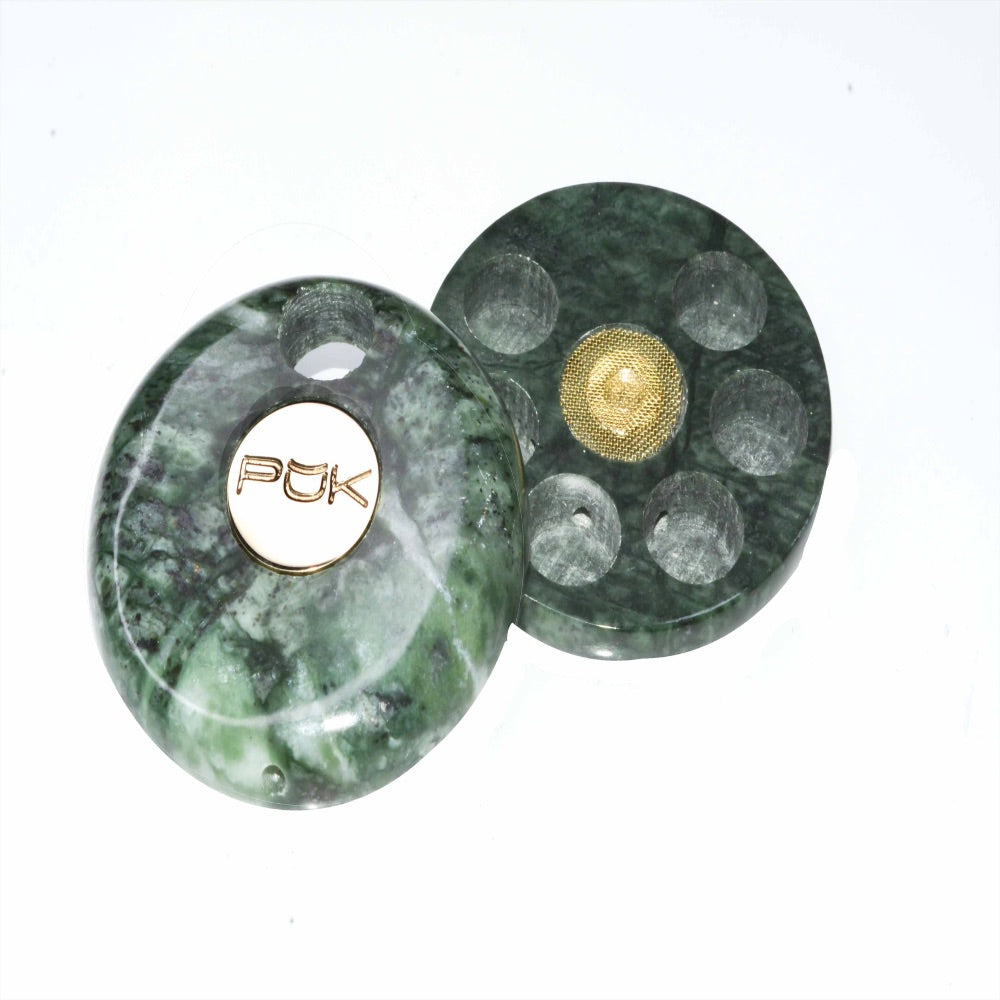 PUK Six-Chamber Pipe | Marble | Green Marble