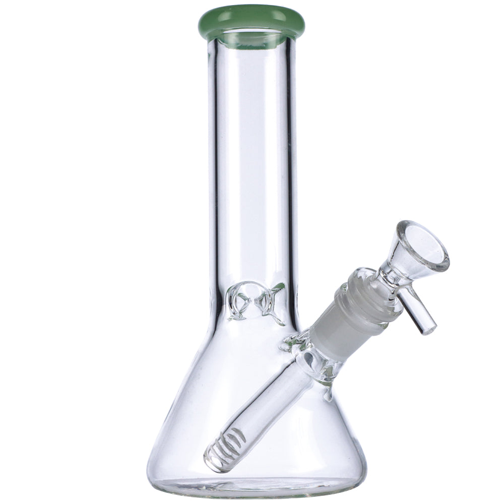 Glass Beaker Base Bong with Frosted Joint | 8 Inch