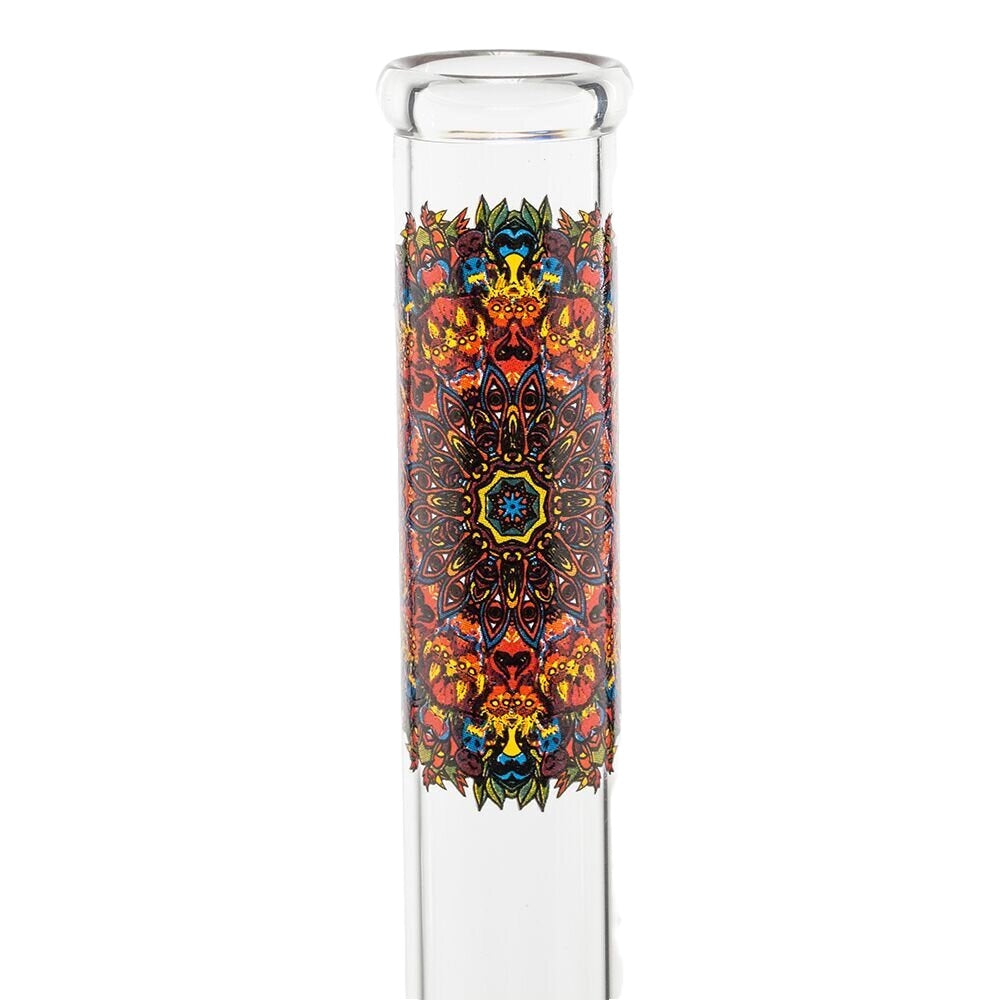 Greenline Mandala Glass Beaker Base | stem