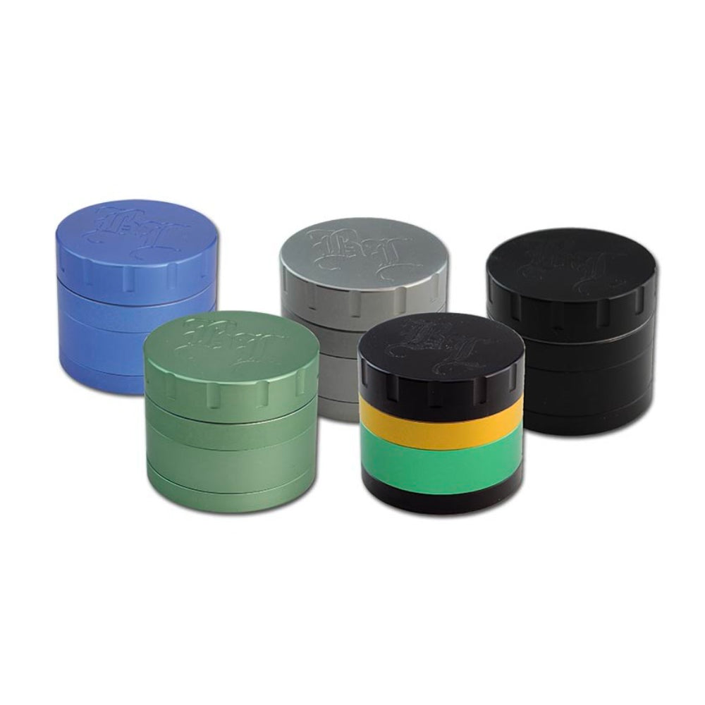 Black Leaf Startrails Aluminum Grinder | 4-Piece | All random colors