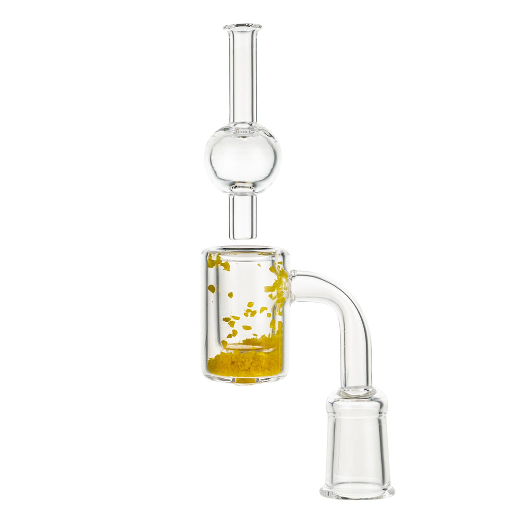Glass Banger Set Yellow Granulate With Carb Cap