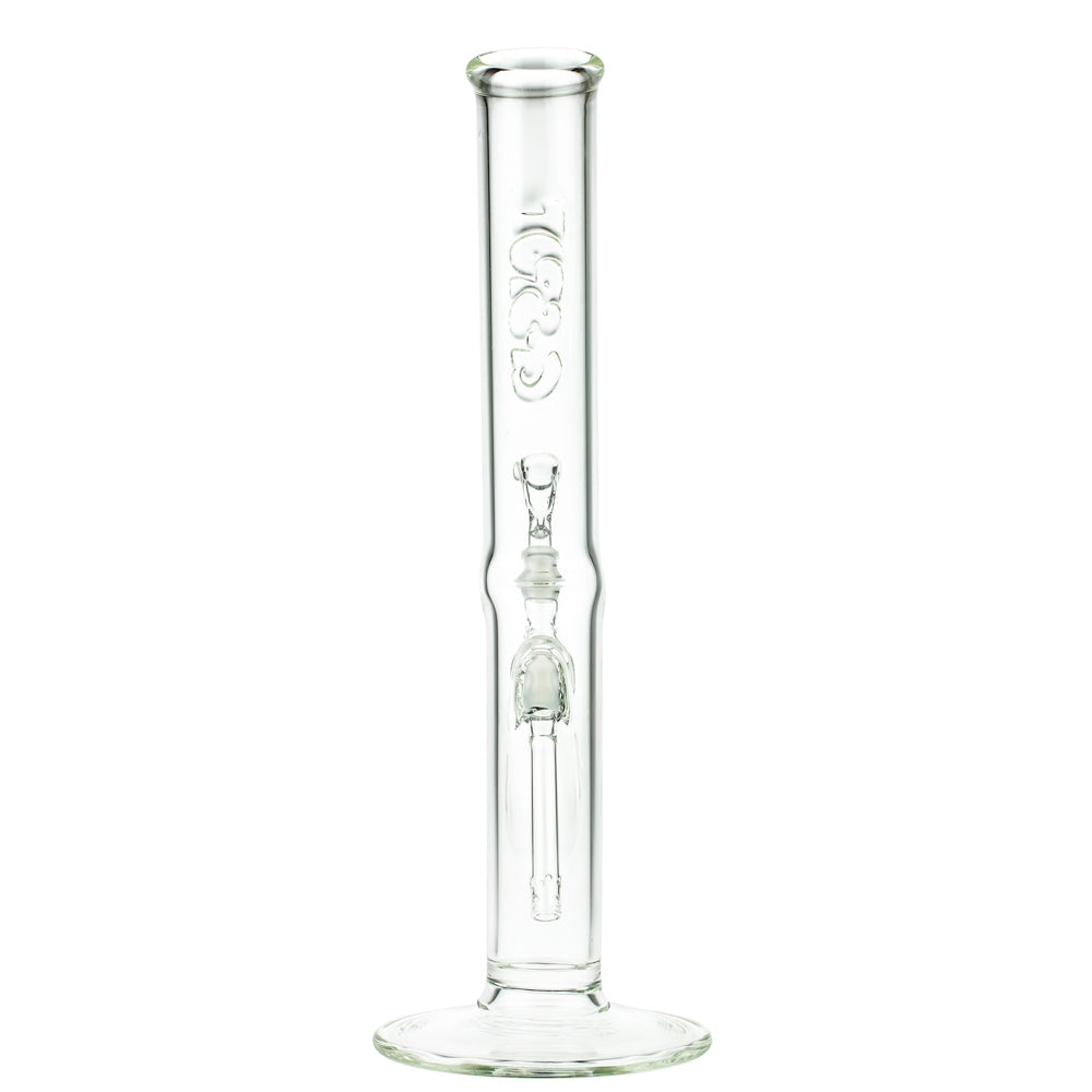 G-Spot Glass Blitz Bong with Flame Polished Logo | 40cm - Back View