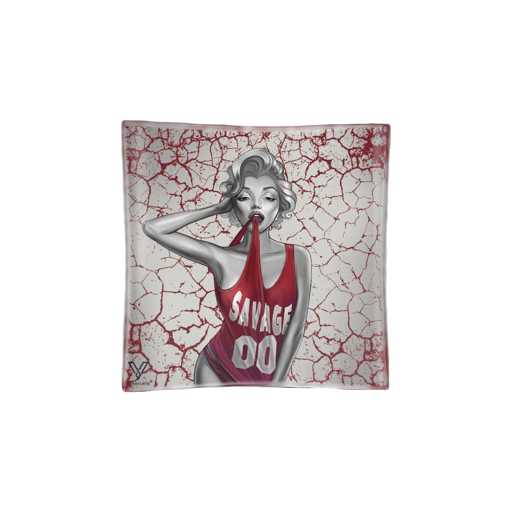 V Syndicate Blazin Glass Ashtray