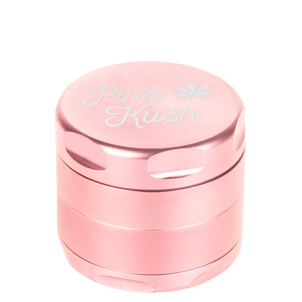 Famous Brandz Puff Puff Pass 4-Part Aluminum Herb Grinder | Pink Kush