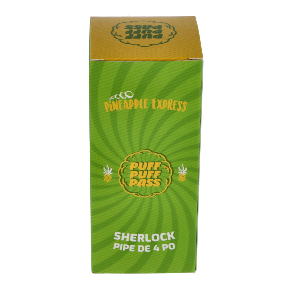 Famous Brandz Puff Puff Pass Sherlock Hand Pipe | Pineapple Express - Box