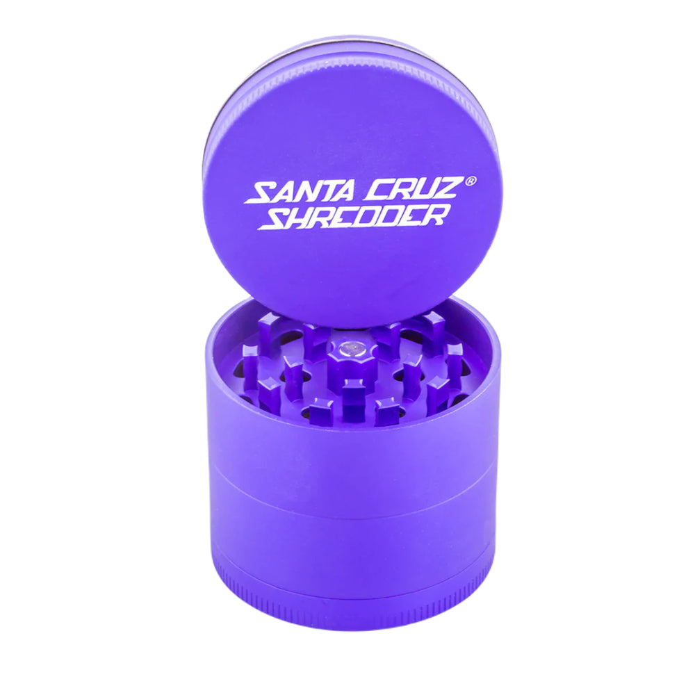 Santa Cruz Shredder Aluminum Herb Grinder | Large | 4-Part | Purple