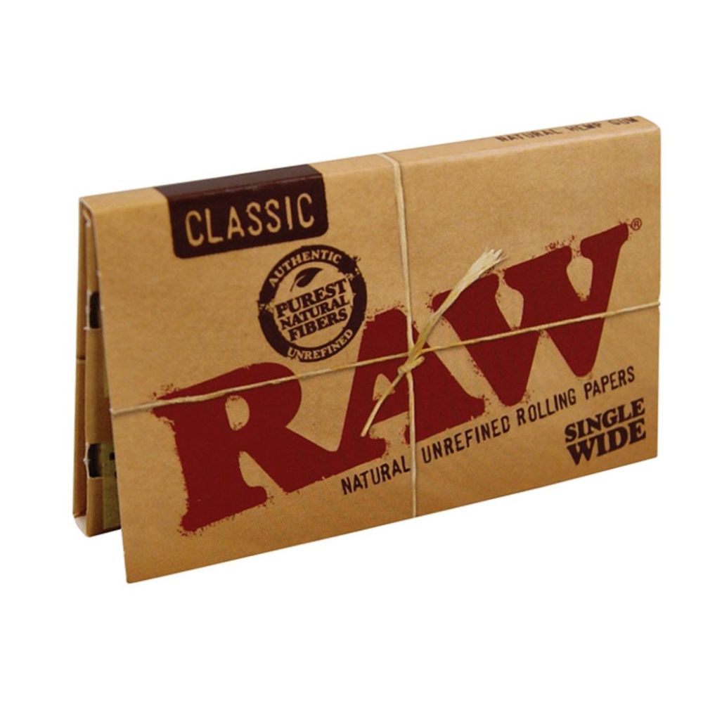 RAW Single Wide Double Window Rolling Papers | Single Pack