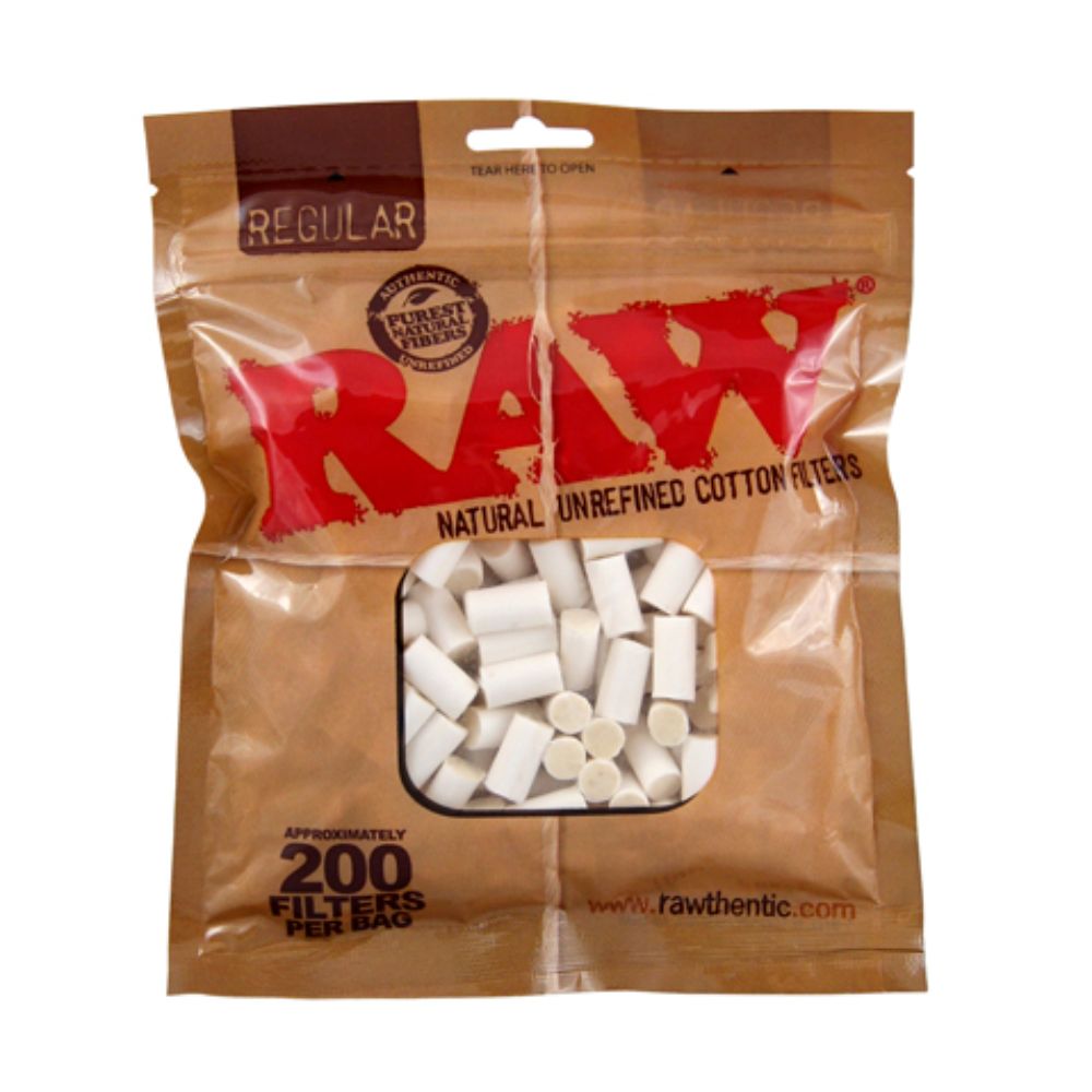 RAW Cotton Filter Tips | Bag of 200