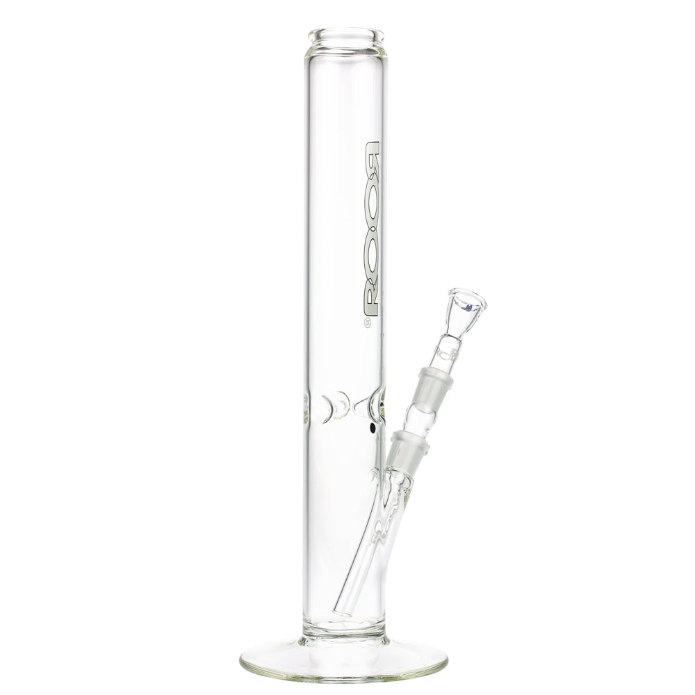 ROOR 3.5mm Black & White series | 40cm | Straight Cylinder Ice Bong | 18.8mm - Side View 5