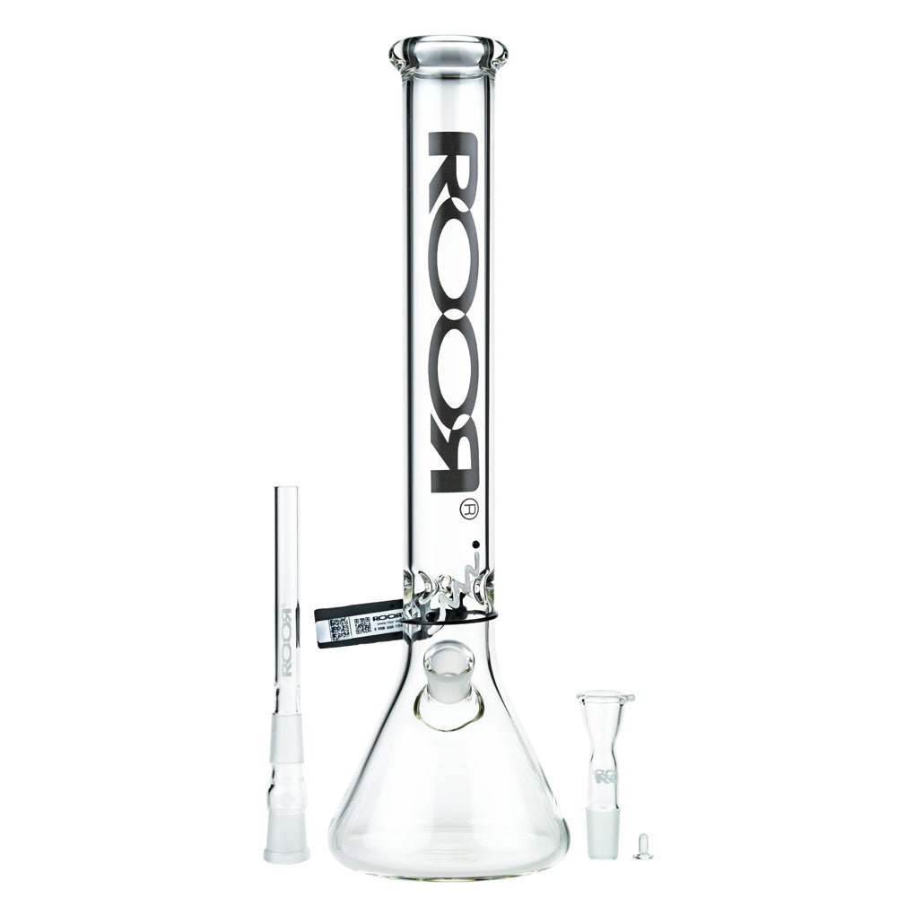 ROOR Little Sista Beaker Base 5mm Glass Ice Bong | Black Logo | 45cm